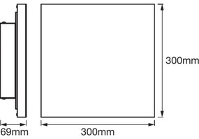 Ledvance - LED Dimmelhető mennyezeti lámpa SMART + FRAMELESS LED/20W/230V Wi-Fi