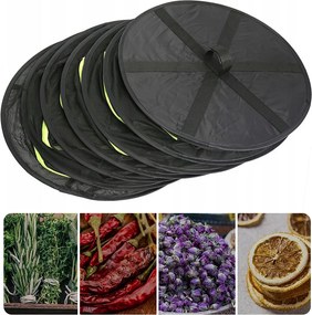 Szárítógép Gyógynövény Szárító Háló 8 Polc Összecsukható Gyümölcsök, Virágok, Gyógynövények