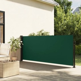 sötétzöld behúzható oldalsó napellenző 100 x 300 cm
