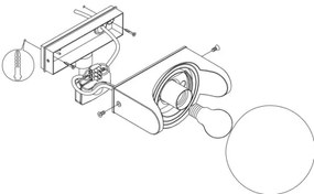 Eglo 99573 - Kültéri fali lámpa érzékelővel RUBIO 1xE27/15W/230V IP44