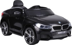 HOMCOM Elektromos Autó BMW 6GT Gyerekeknek +3 Éveseknek 6V Akkumulátoros Jármű Távvezérléssel, Fényekkel és Hangokkal, MP3 USB Betöltéssel 30 kg 106x6