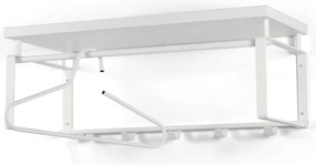 Fehér fém fali fogas polccal 70 cm Rex – Spinder Design