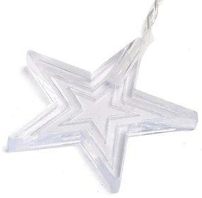 Aigostar - LED kültéri karácsonyi fényfüzér 168xLED 3x1,5m IP44 meleg fehér csillagok