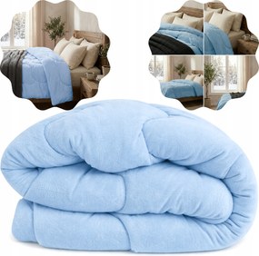 Téli paplan 180x200cm Polár Kék Antiallergén Egész Éves