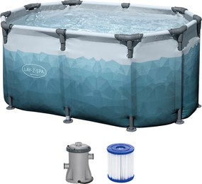 Lay-Z-Spa ovális, fémvázas jégfürdő kád 150 x 90 x 65 cm