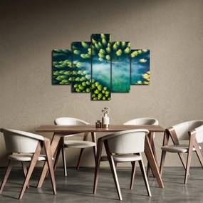 Kép - Egy ködbe burkolt erdő (150x105 cm)
