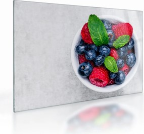 Kép - tál erdei gyümölccsel (üvegen) (70x50 cm)