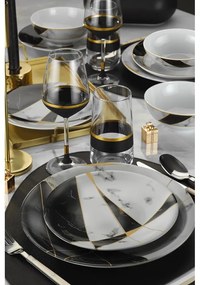 Black&amp;White 24 db-os porcelán étkészlet - Kütahya Porselen