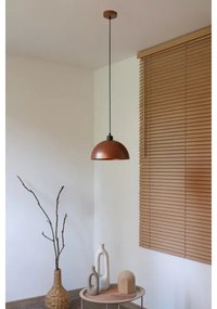 Duolla - IRONLINE zsinóros függőlámpa 1xE27/15W/230V átmérő 27 cm réz/fekete