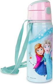 Disney Jégvarázs Magical alumínium szívószálas kulacs akasztóval 600 ml