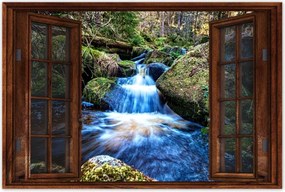 Poszterek 90x60 Kék zuhatag