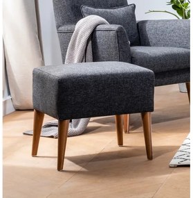 Puff NIMO 46x50 cm, szürke