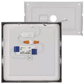 LED Mennyezeti lámpa LED/21W/230 3000/3500/4000K 22,5x22,5 cm króm