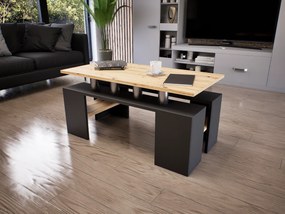 Cubara Dohányzóasztal (Antracit-Artisan) modern