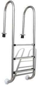 3-fokos 304 rozsdamentes acél medencelétra 120 cm