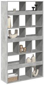 betonszürke szerelt fa térelválasztó 100 x 33 x 187,5 cm