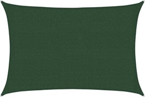 vidaXL sötétzöld HDPE napvitorla 160 g/m² 2,5 x 4 m