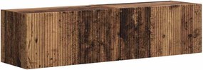 vidaXL TV Fali Szekrény 2 pcs Öreg fa 60 x 31 x 29.5 cm Faanyag