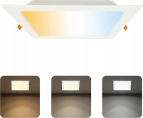 Horoz Mennyezeti Led panel lámpatest 24W 3CCT Négyzet alakú süllyesztett fehér