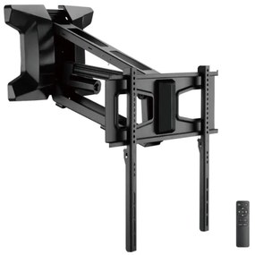 MK FLORIA MKF-21DM647-Falra szerelhető TV-tartó forgatható csuklóval 70" fekete +távirányítóval
