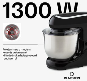Klarstein Bella Pico 2G, konyhai robotgép, 1300 W, 1,7 PS, 6 fokozat, 5 L