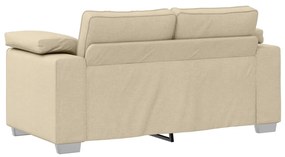 vidaXL Kanapé Szett 2 pcs Krém 219 x 77 x 82 cm szövet