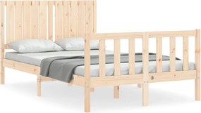 vidaXL tömör fenyőfa ágykeret ágy matrac nélkül 120 x 200 cm