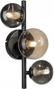 Paul Neuhaus Led fali lámpa üveg G9 9W fekete, füst, borostyán, 30