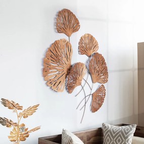 Ginkgo fém fali dekoráció, 75×4 cm – ACH110-3