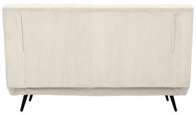 Krémszínű kordbársony kinyitható kanapé 140 cm Mallory – Støraa