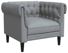 világosszürke szövet Chesterfield kanapé