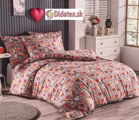 M- Hearts 3 pamut ágynemű DeLuxe Ágynemű mérete: 200x220 cm, A csomag tartalma: Készletcsomagolás