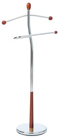 82646 barna szobainas, tömör fából és krómozott fémből, 6 kg teherbírással
