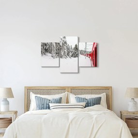 Kép - Vonat a havas tájban (90x60 cm)