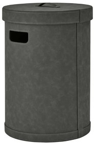 Sötétszürke műbőr szennyeskosár Sahla M – Blomus