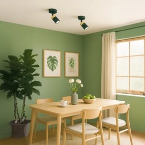 Brilagi - Fali spotlámpa POKER 1xGU10/25W/230V zöld