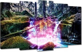 Festmények 100x60 Patak a hegyekben Tájkép