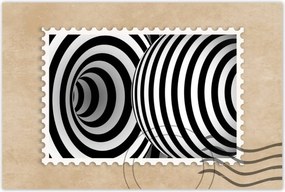 Poszterek 60x40 Absztrakt fekete-fehér