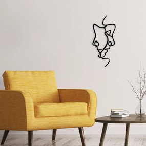 Interior fém fali dekoráció, 40×73 cm