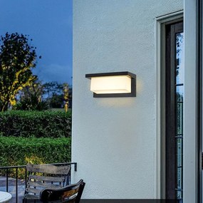 Brilagi - LED Kültéri fali lámpa BRICKY LED/12W/230V fekete IP54