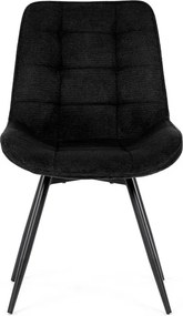 Étkezőszék fekete, szövet anyag HC-T1130 BK2