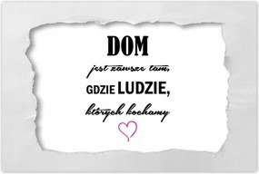 Poszterek 60x40 A ház ott van, ahol az emberek