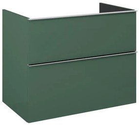 AREZZO design MONTEREY 80 cm-es alsószekrény 2 fiókkal Matt Zöld színben, szifonkivágás nélkül