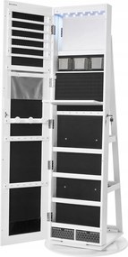 Forgó ékszerdoboz tükörrel Empusa fehér