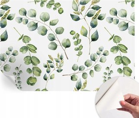 Öntapadós tapéta Fali furnér 3D hatás Zöld levelek 104x70 cm