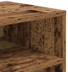 könyvszekrény antik fa 66x31x80 cm szerelt fa