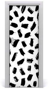 Ajtó tapéta Fekete-fehér folt 85x205 cm