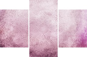 Kép - Mandala rózsaszín falon (90x60 cm)