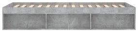 betonszürke ágykeret 100 x 200 cm