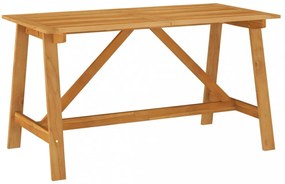 tömör akácfa kerti étkezőasztal 140 x 70 x 73,5 cm